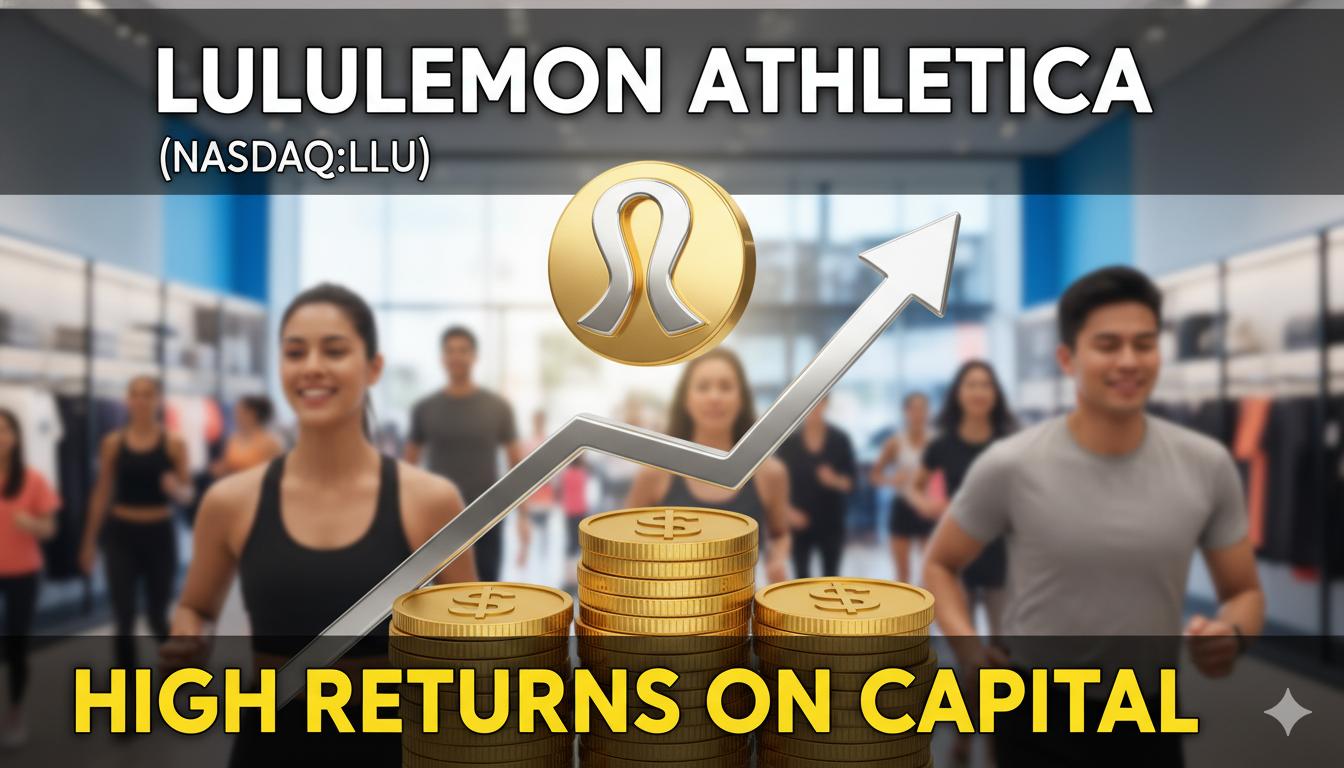 Graph showing upward trend in Lululemon Athletica's return on invested capital over recent years