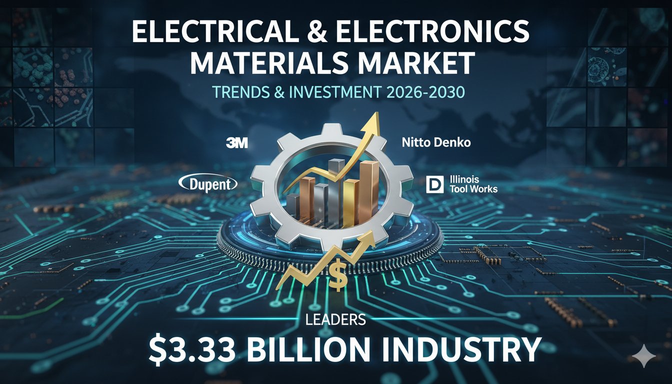 Alt Text for Featured Image Advanced electrical and electronics materials including silicon wafers, PCB laminates, and thermal interface products arranged in a modern manufacturing setting
