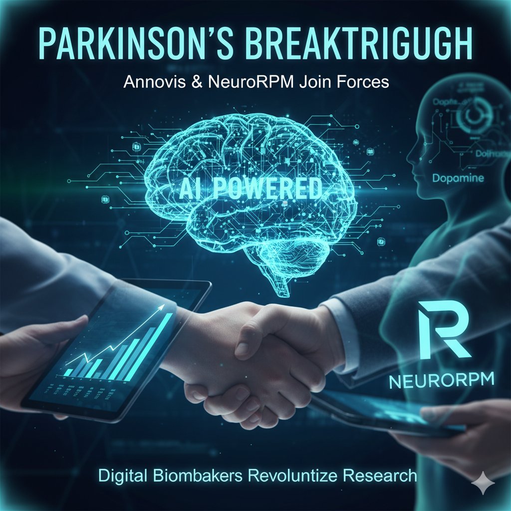 AI-powered wearable device monitoring Parkinson's symptoms with digital biomarkers in clinical study